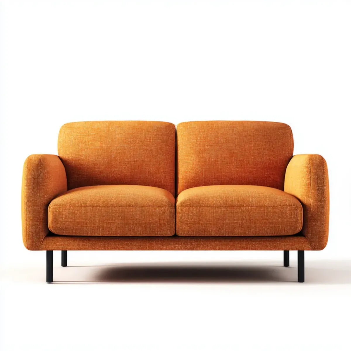 sofa 2-osobowa Orange 160 x 85 x 84 cm poliester ze stalowych nóżek prostokątnych