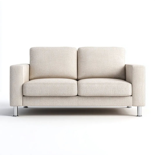 Sofa, Poliester 2-osobowa sofa z metalową podeszwą, 150 x 82 x 85 cm