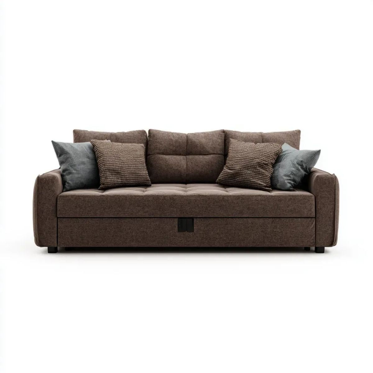 Sofa, 3-osobowa sofa rozkładana w poliestrze 220 x 90 x 88 cm, spanie 190 x 140 cm